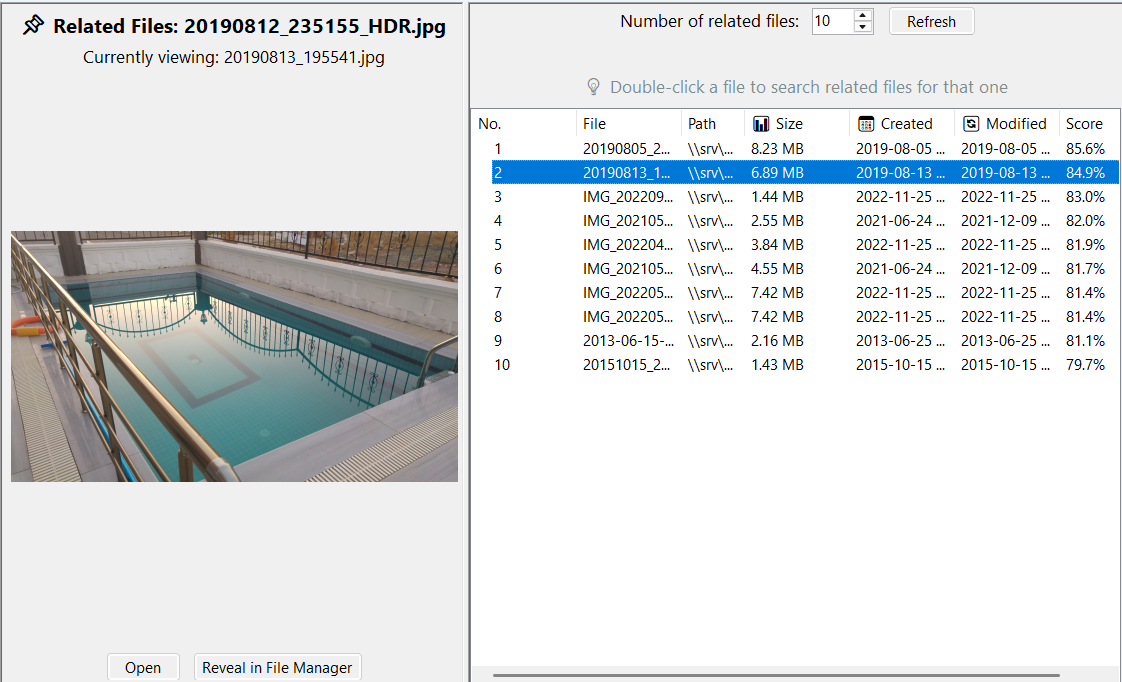 Related Files Screenshot